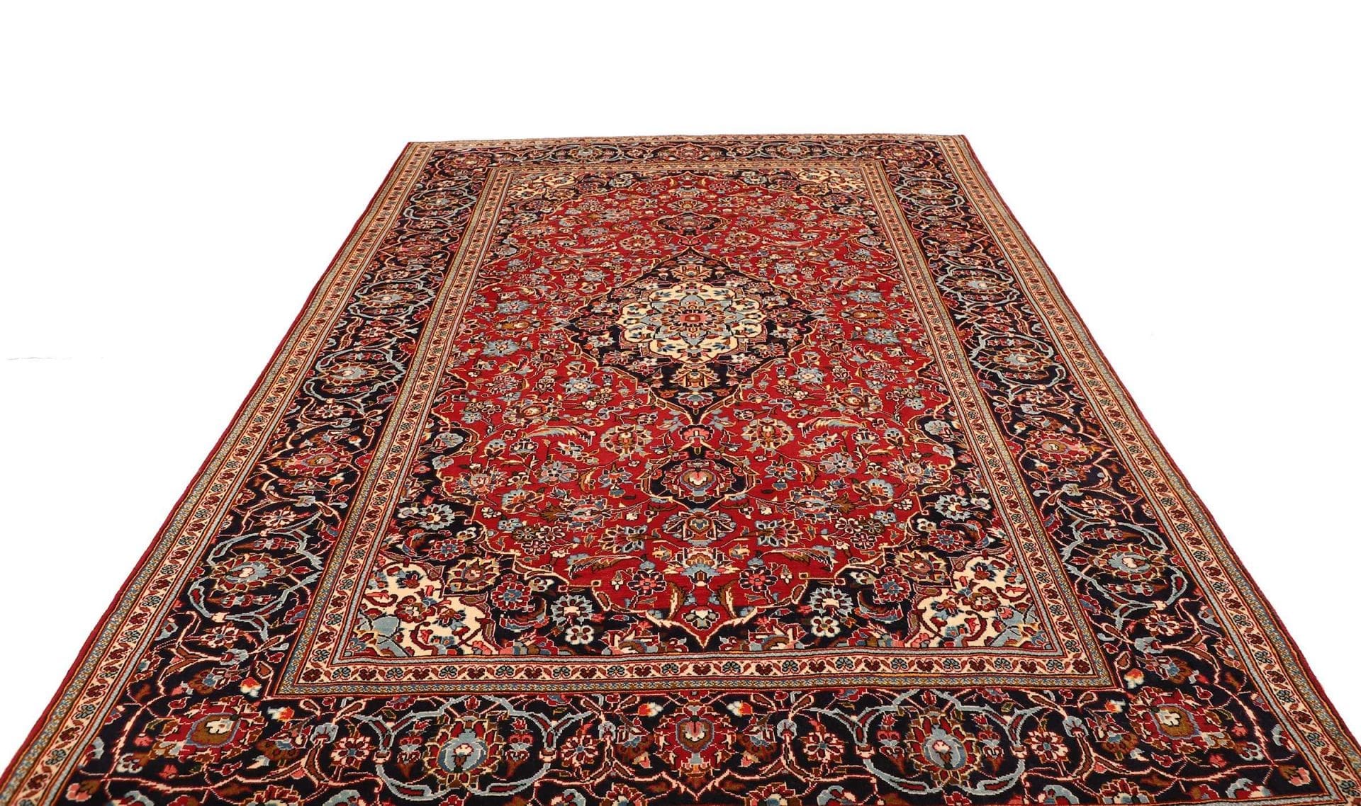 Handgeknüpfter Kashan Perserteppich 206 × 300 cm