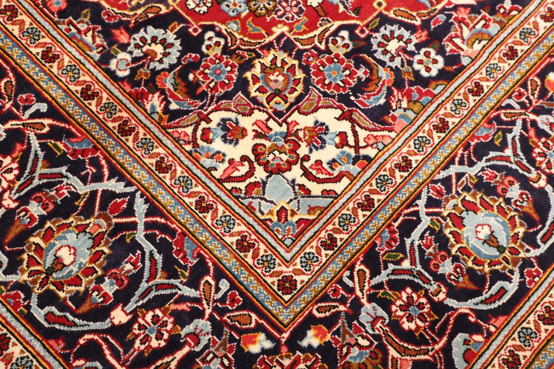 Handgeknüpfter Kashan Perserteppich 206 × 300 cm