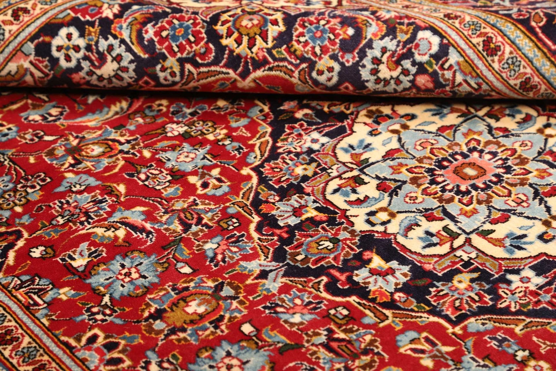 Handgeknüpfter Kashan Perserteppich 206 × 300 cm