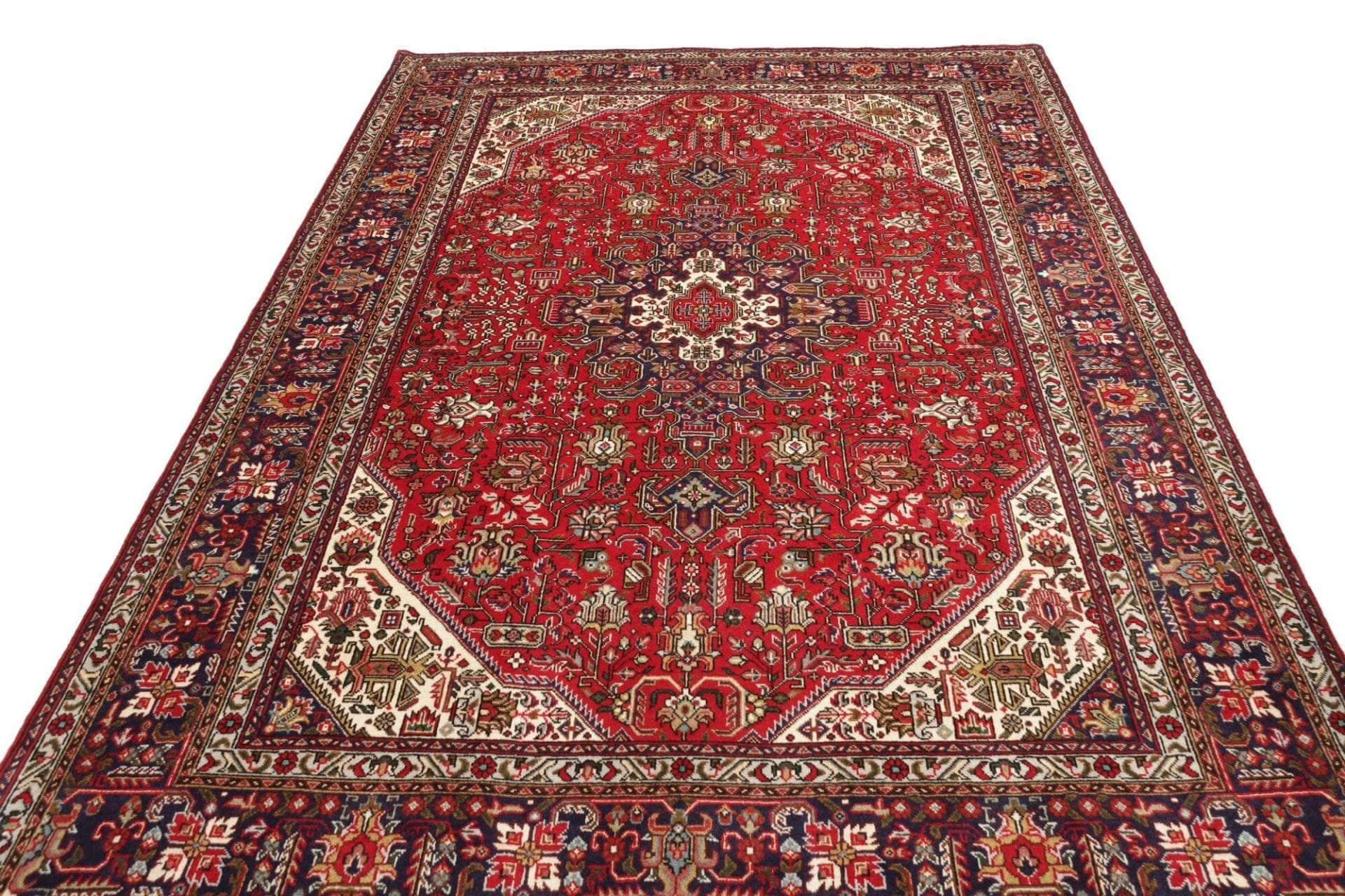 Handgeknüpfter Täbriz Perserteppich, 206 × 304 cm, Wolle