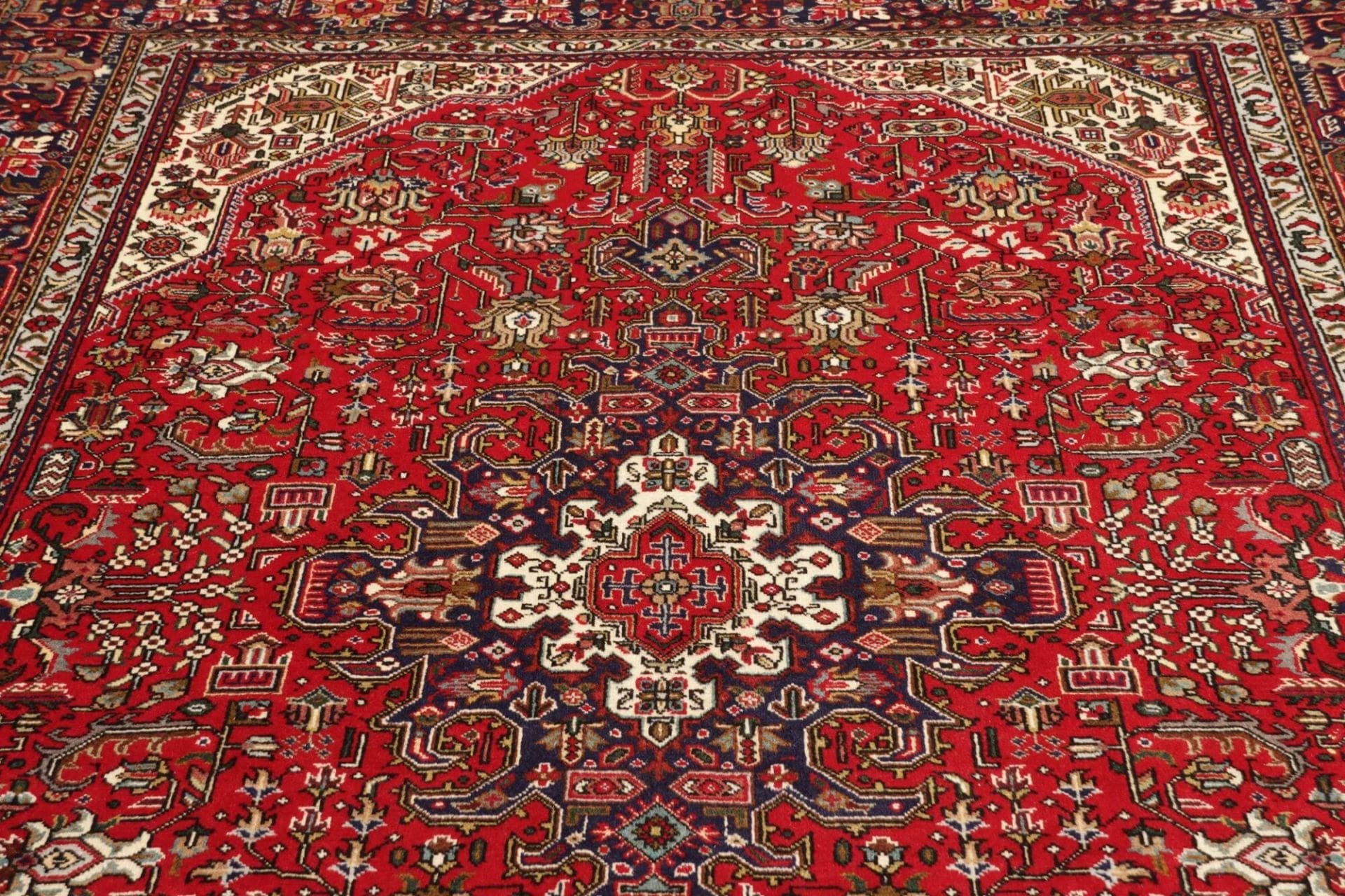 Handgeknüpfter Täbriz Perserteppich, 206 × 304 cm, Wolle