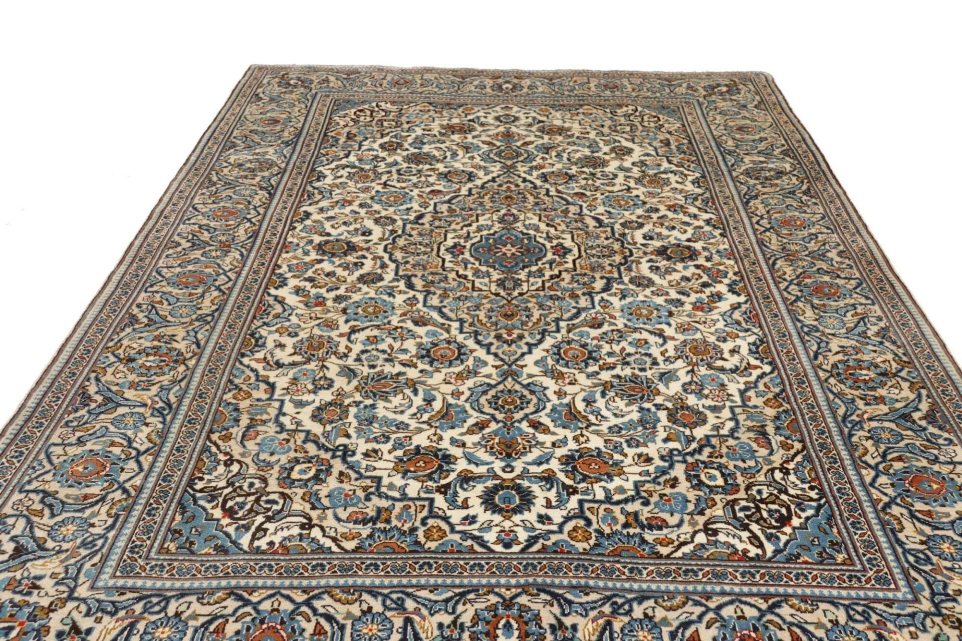 Kashan Perserteppich aus Iran, 200 × 305 cm