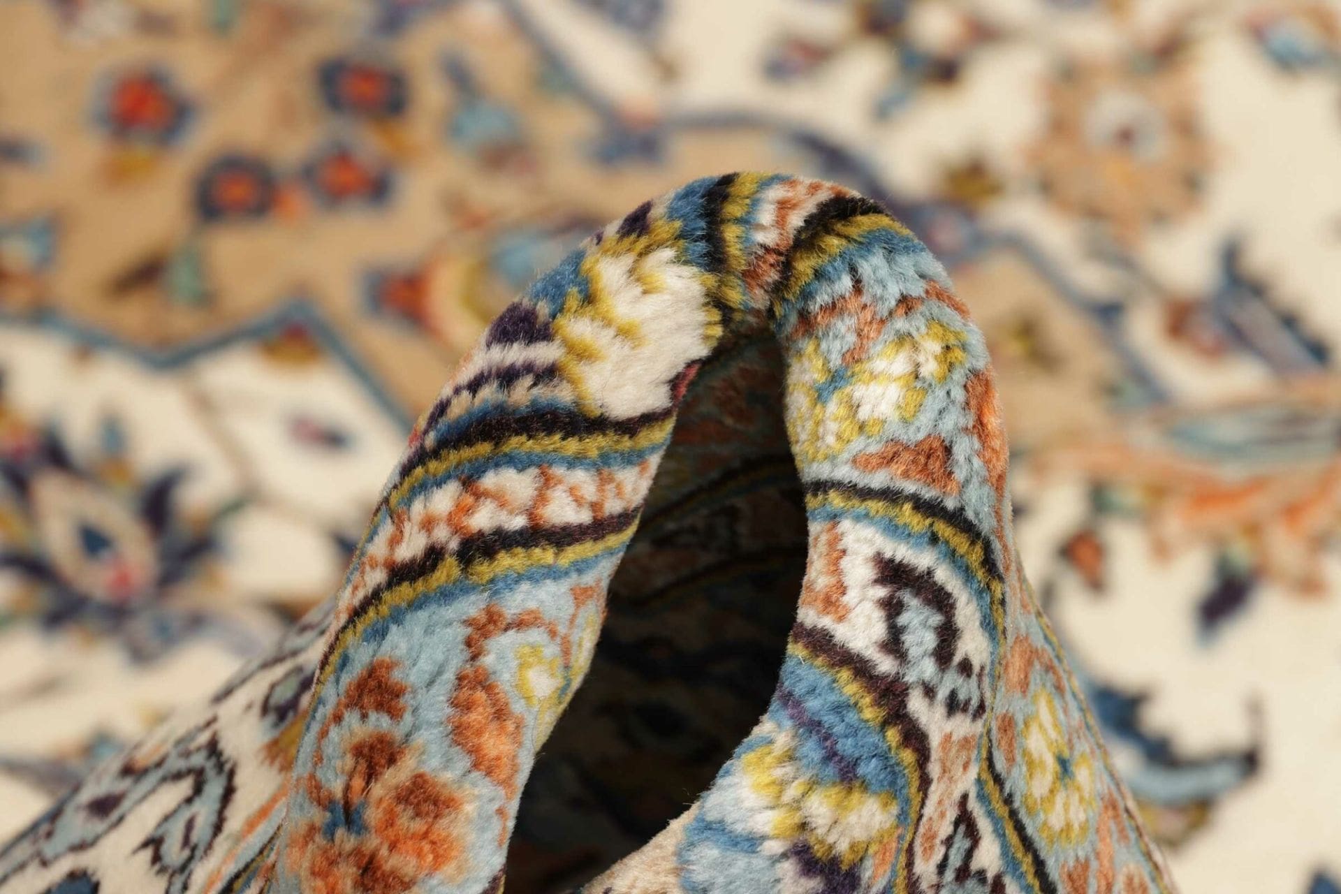 Kashan Perserteppich aus Iran, 200 × 305 cm