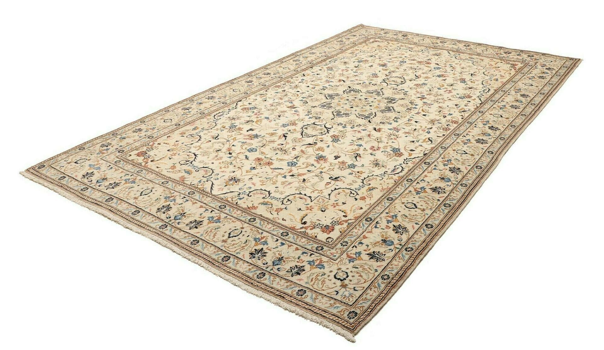 Kashan Perserteppich 203 × 312 cm aus Wolle, handgeknüpft