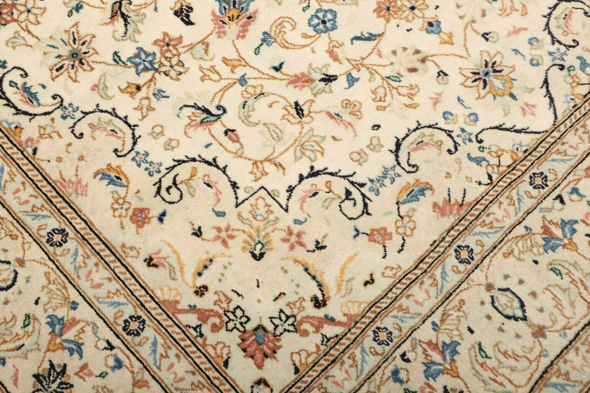 Kashan Perserteppich 203 × 312 cm aus Wolle, handgeknüpft