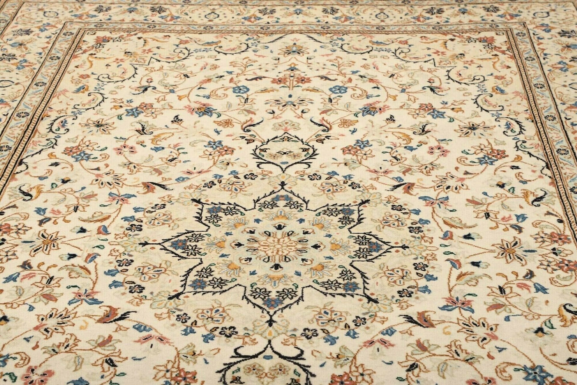 Kashan Perserteppich 203 × 312 cm aus Wolle, handgeknüpft
