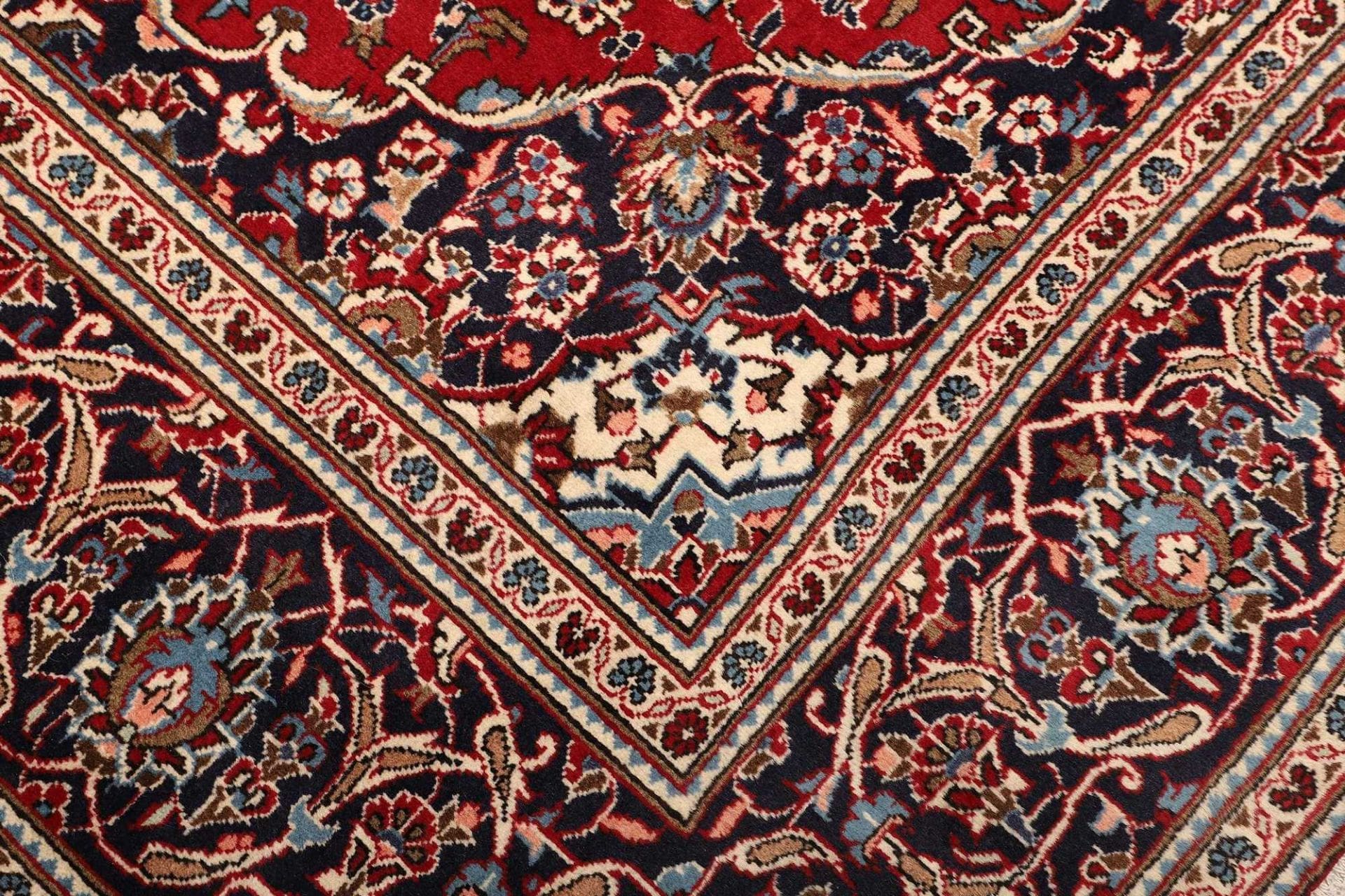 Kashan Perserteppich 203 × 303 cm aus Wolle, handgeknüpft