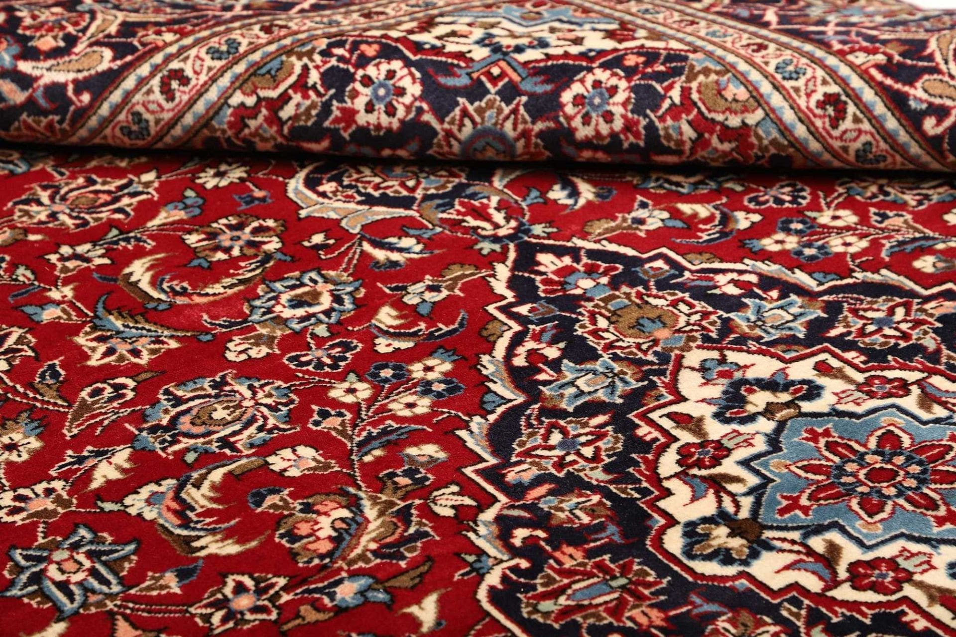 Kashan Perserteppich 203 × 303 cm aus Wolle, handgeknüpft