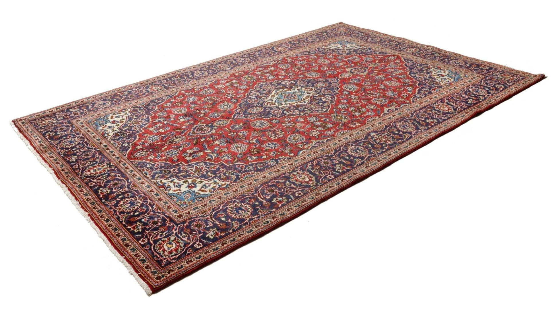 Handgeknüpfter Kashan Perserteppich 200 × 298 cm