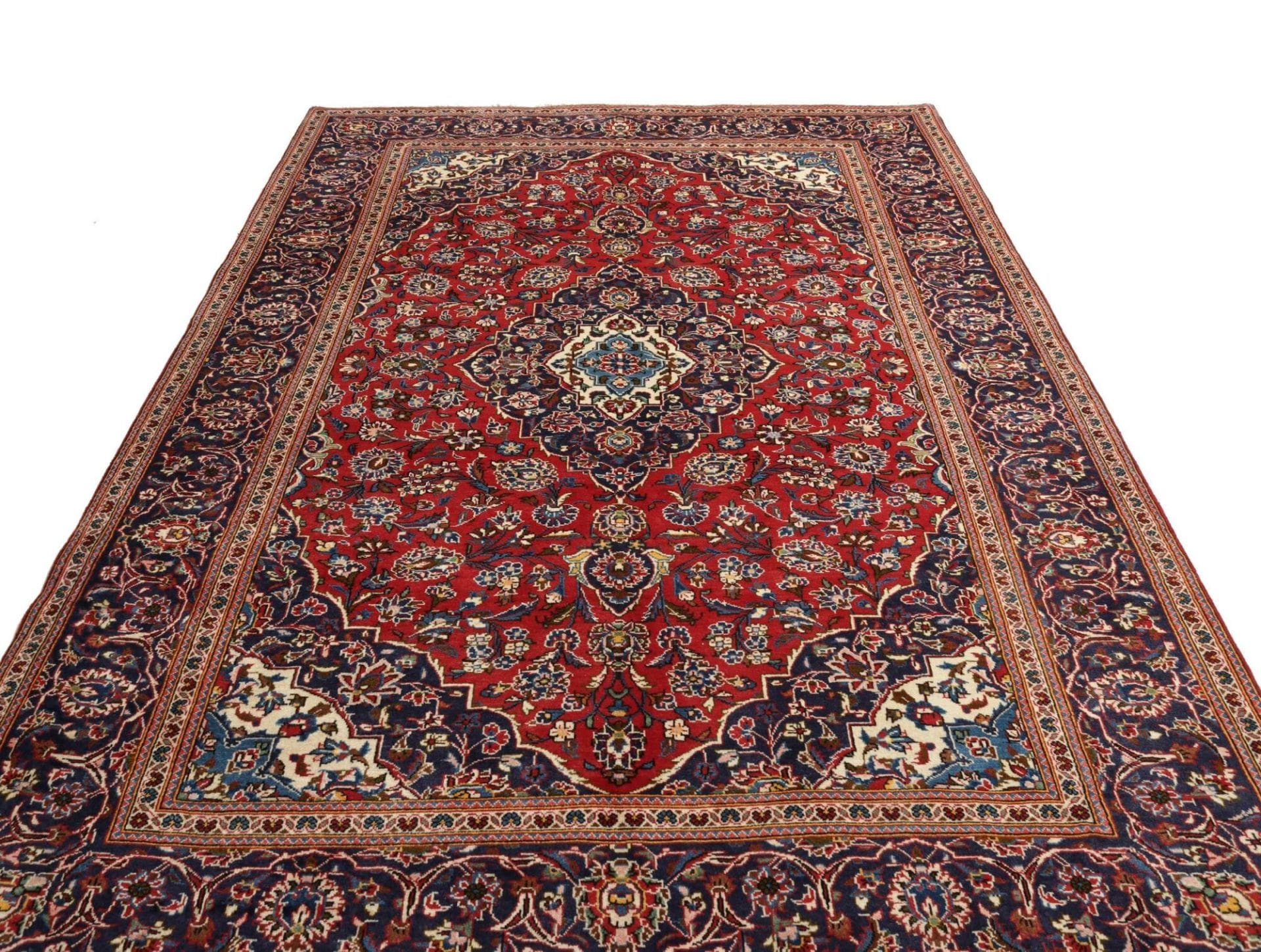 Handgeknüpfter Kashan Perserteppich 200 × 298 cm
