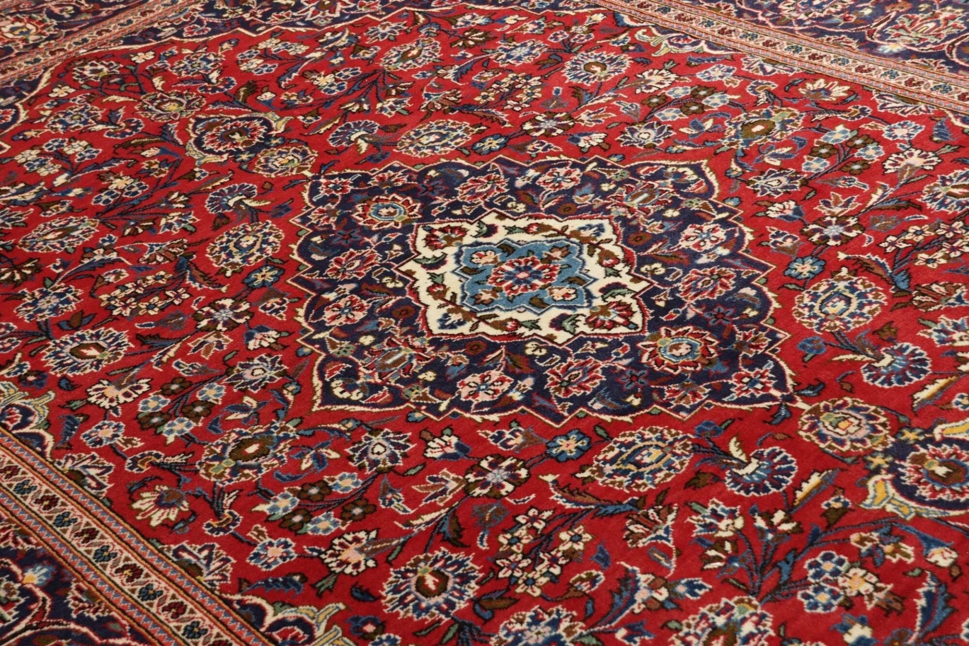 Handgeknüpfter Kashan Perserteppich 200 × 298 cm