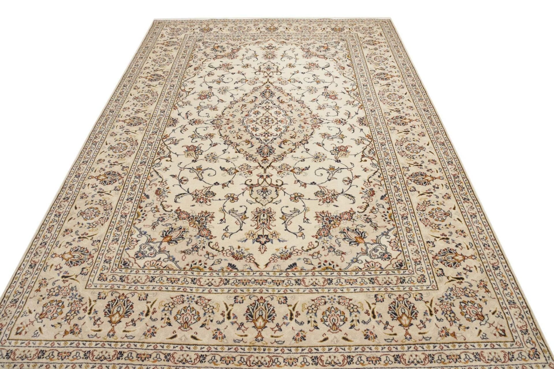 Handgeknüpfter Kashan Perserteppich, 203 × 308 cm, Wolle