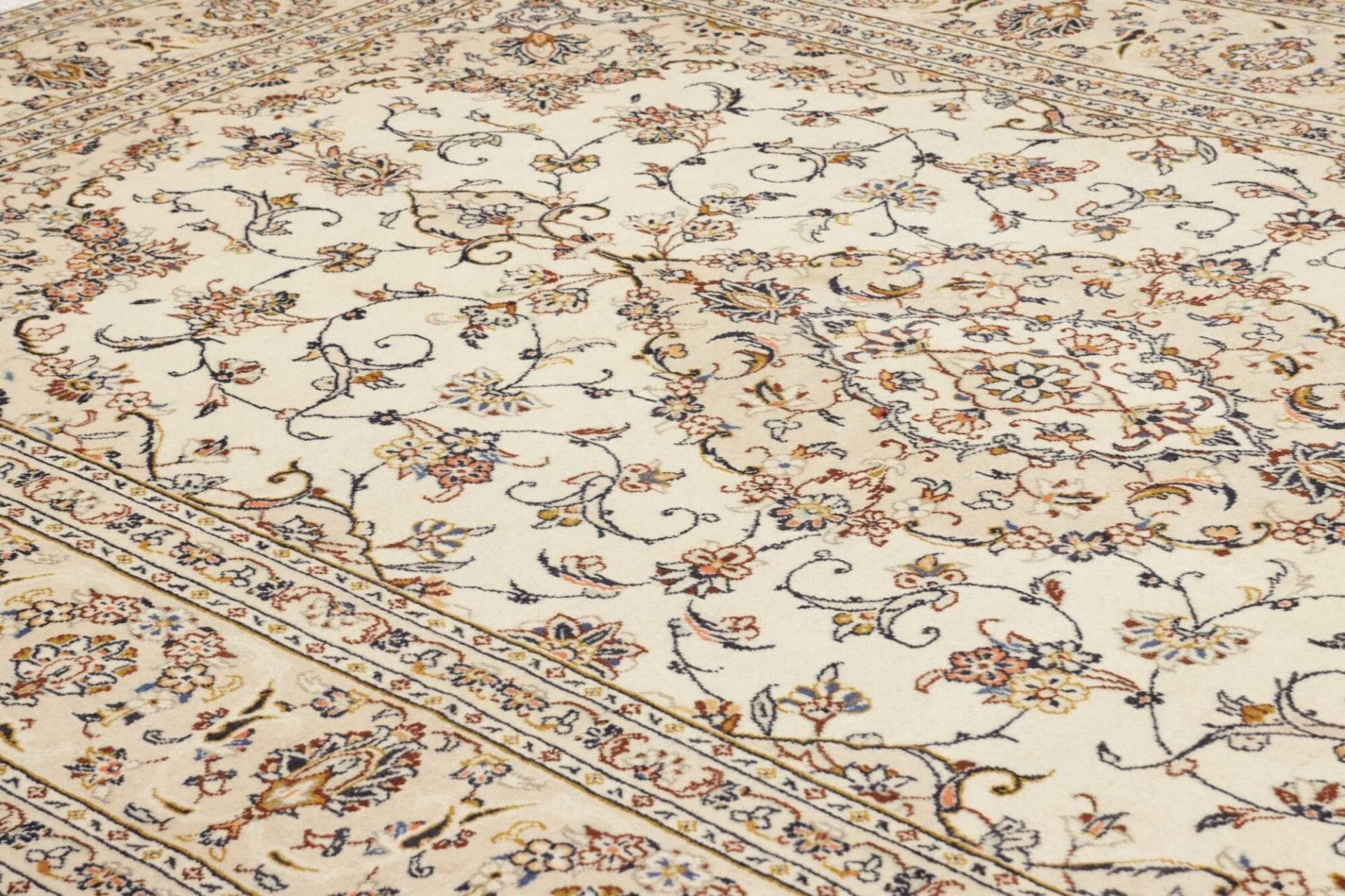Handgeknüpfter Kashan Perserteppich, 203 × 308 cm, Wolle