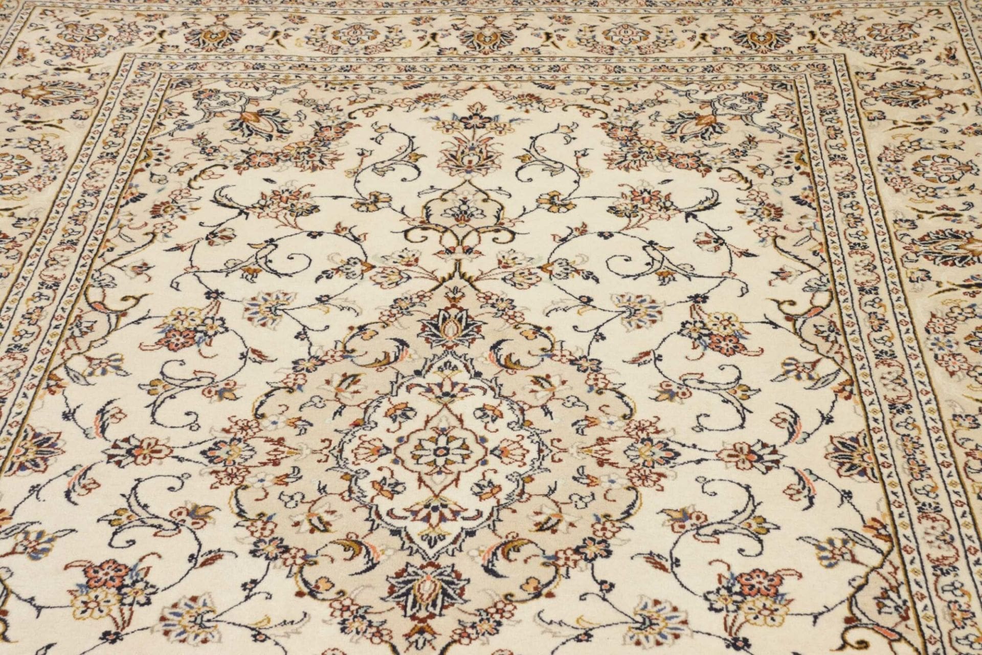 Handgeknüpfter Kashan Perserteppich, 203 × 308 cm, Wolle