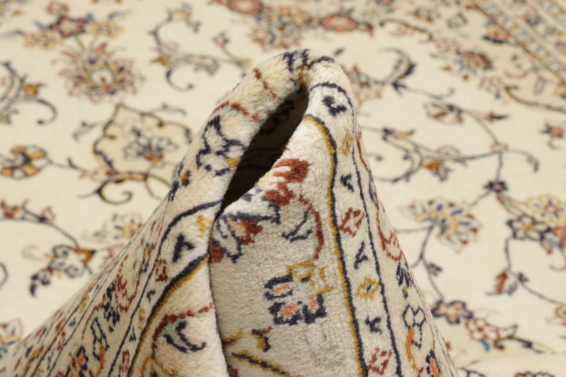 Handgeknüpfter Kashan Perserteppich, 203 × 308 cm, Wolle