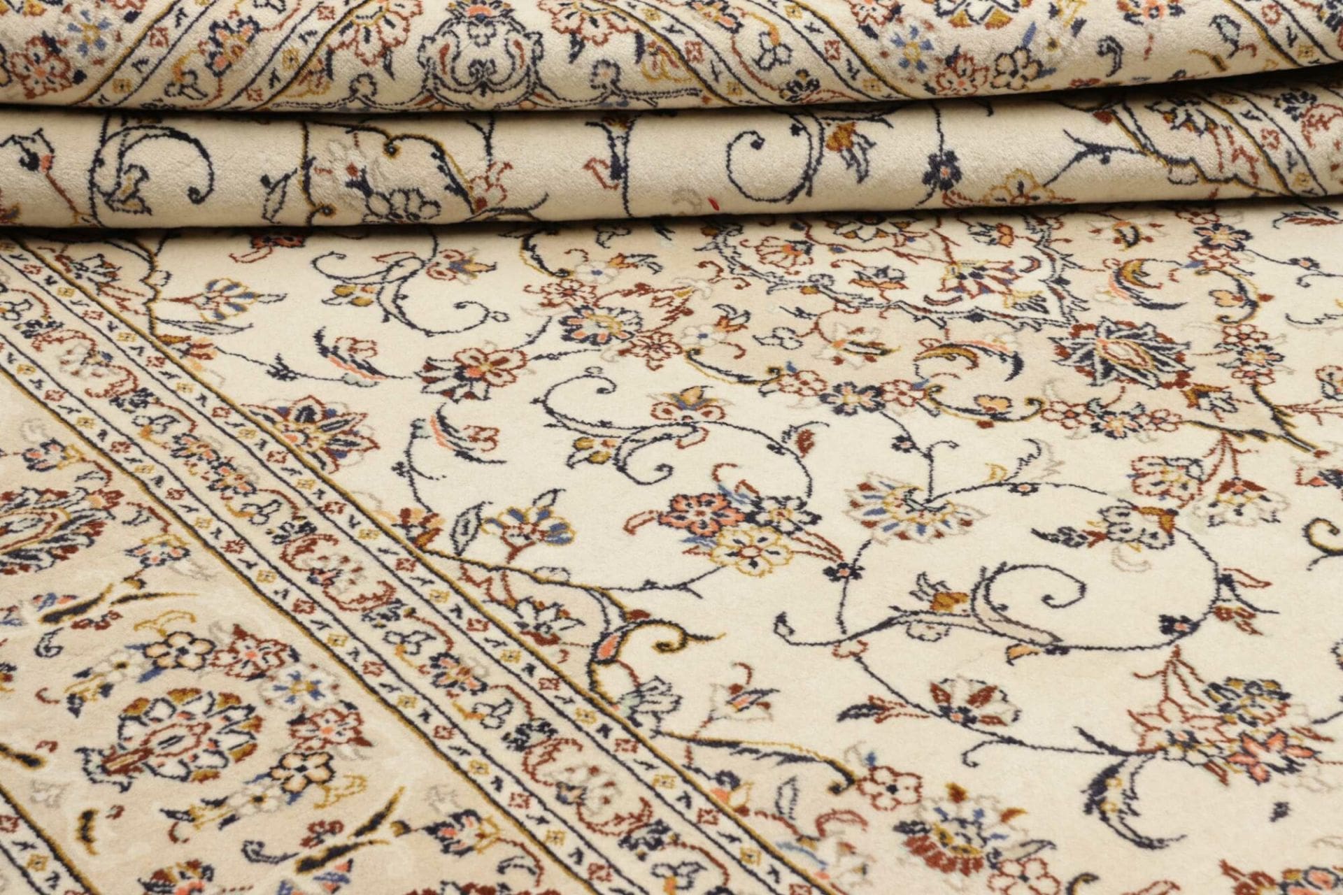 Handgeknüpfter Kashan Perserteppich, 203 × 308 cm, Wolle