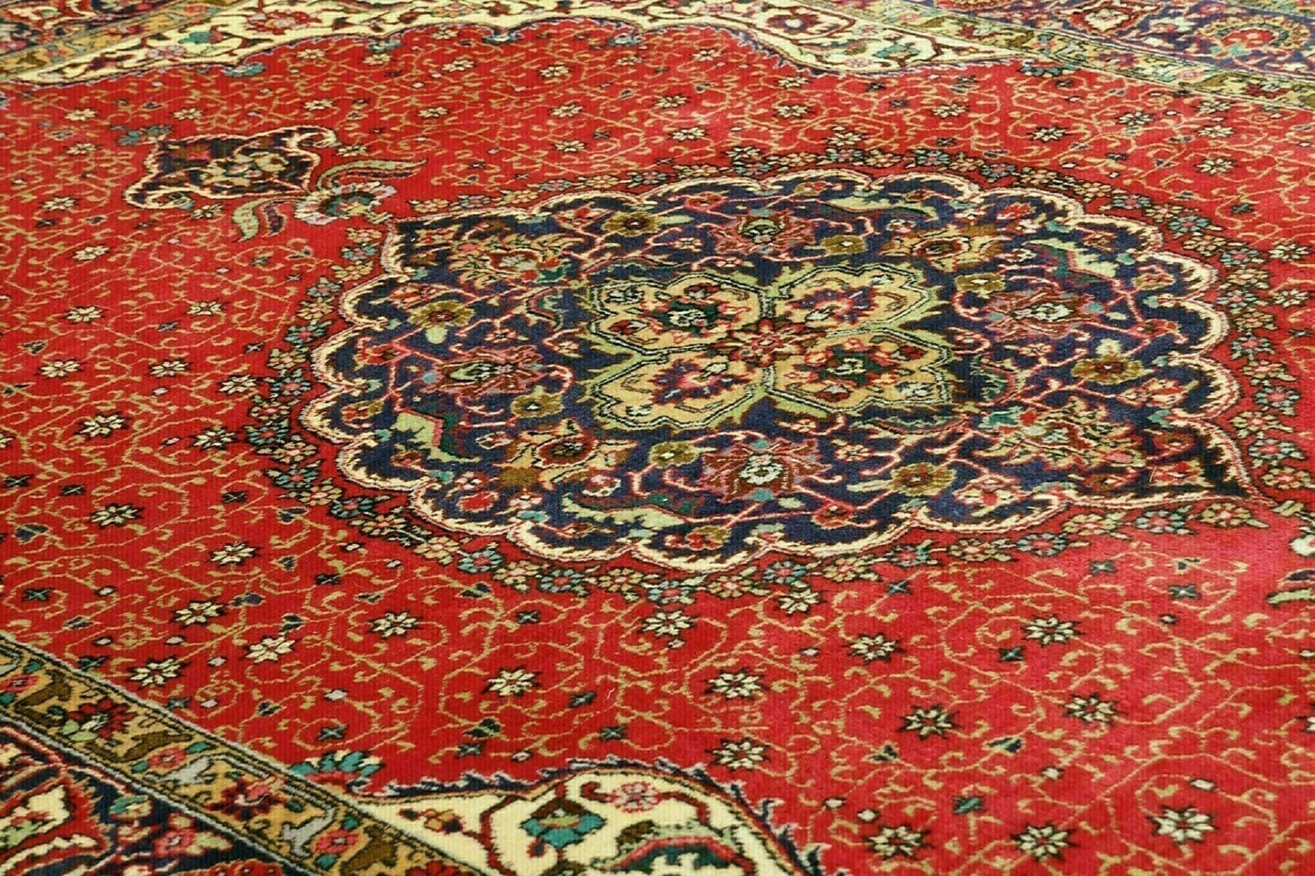 Handgeknüpfter Täbriz Perserteppich, 203 × 293 cm, Wolle