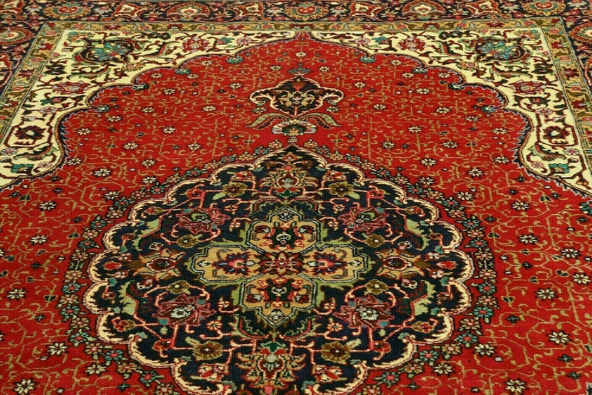 Handgeknüpfter Täbriz Perserteppich, 203 × 293 cm, Wolle