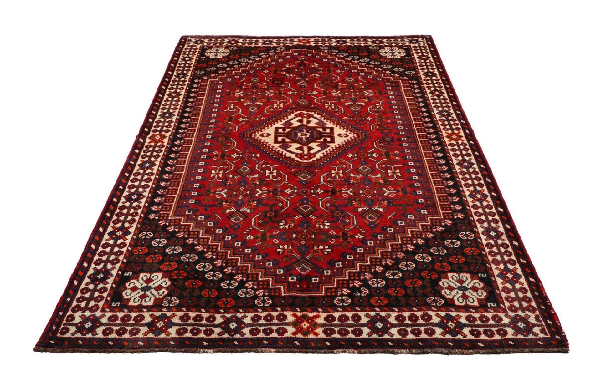 Handgeknüpfter Shiraz Perserteppich 163 × 253 cm