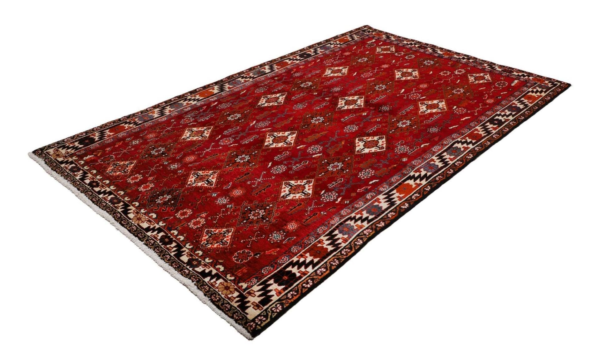 Handgeknüpfter Shiraz Perserteppich 161 × 258 cm