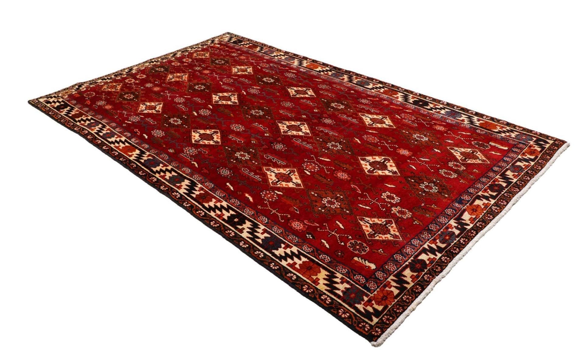 Handgeknüpfter Shiraz Perserteppich 161 × 258 cm