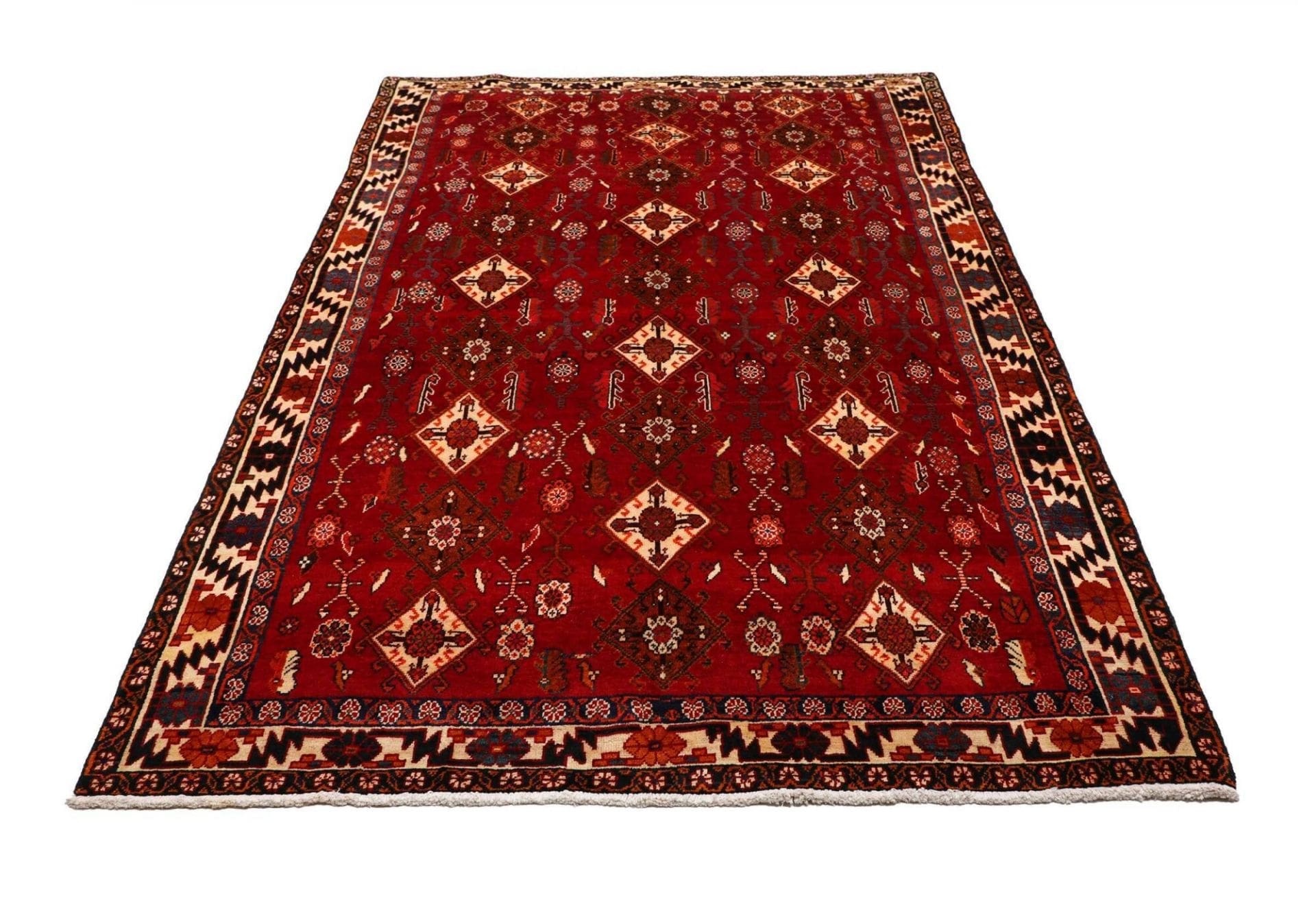 Handgeknüpfter Shiraz Perserteppich 161 × 258 cm