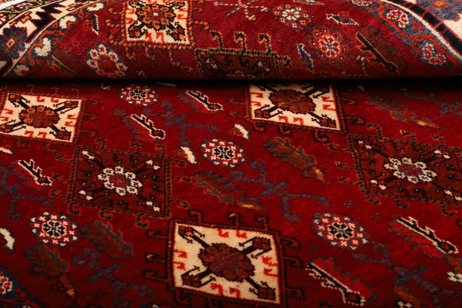 Handgeknüpfter Shiraz Perserteppich 161 × 258 cm