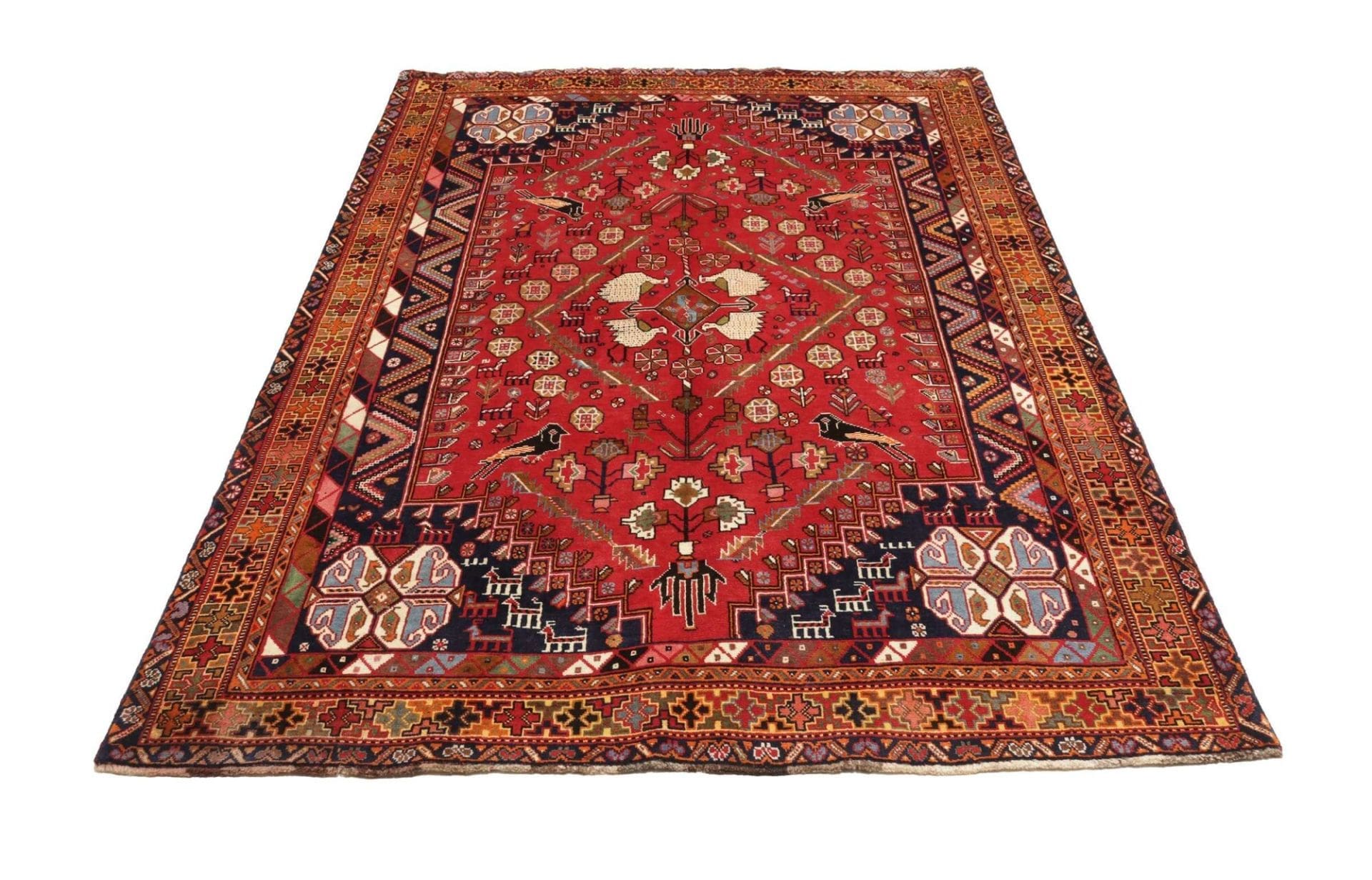 Qashqai Perserteppich 171 × 255 cm aus Wolle, handgeknüpft