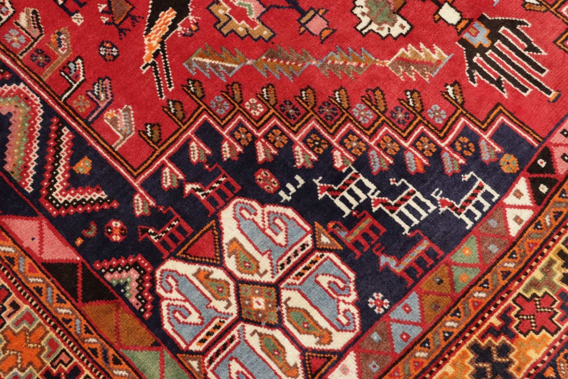 Qashqai Perserteppich 171 × 255 cm aus Wolle, handgeknüpft