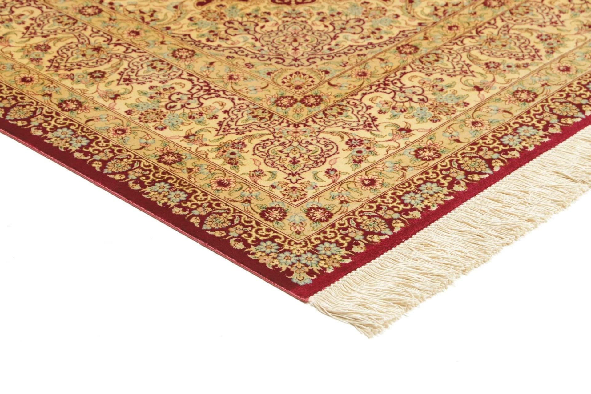 Ghom Perserteppich aus Iran, 156 × 233 cm