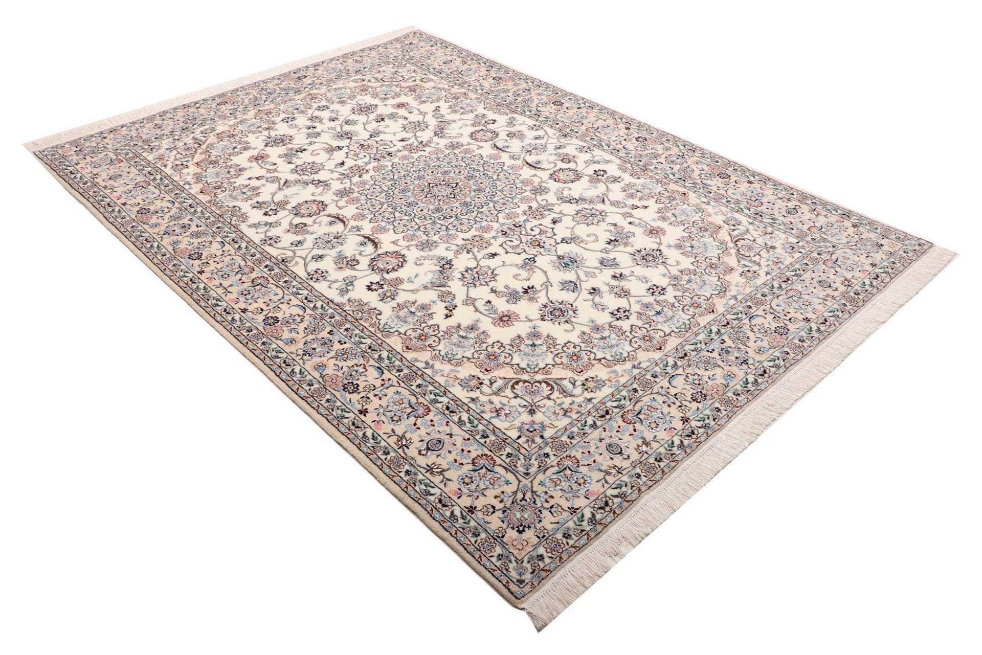 nain-teppich-173-x-242cm-florales-muster-handgeknupft-2 Handgeknüpfter Nain Perserteppich 173 × 242 cm