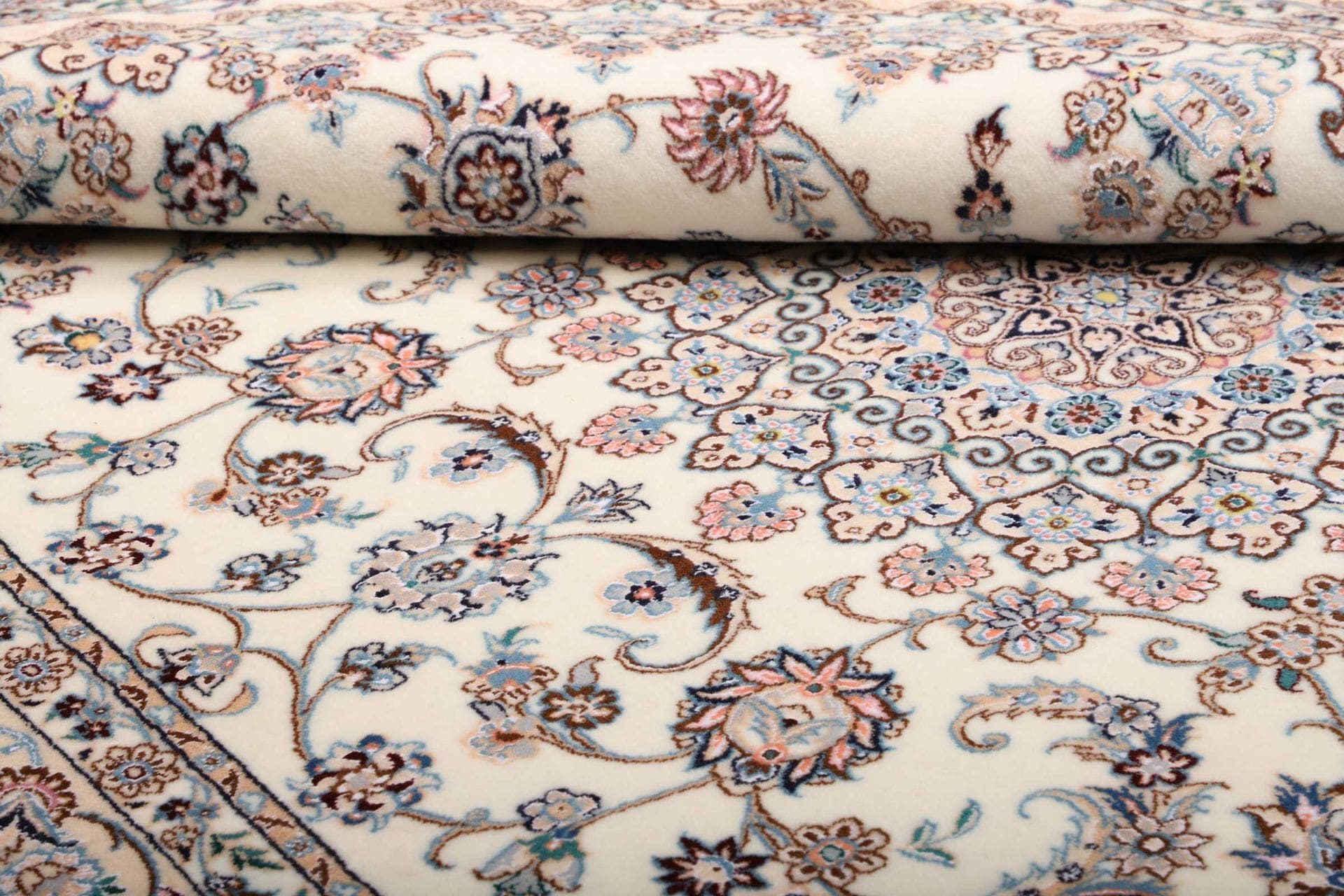 nain-teppich-173-x-242cm-florales-muster-handgeknupft-9 Handgeknüpfter Nain Perserteppich 173 × 242 cm
