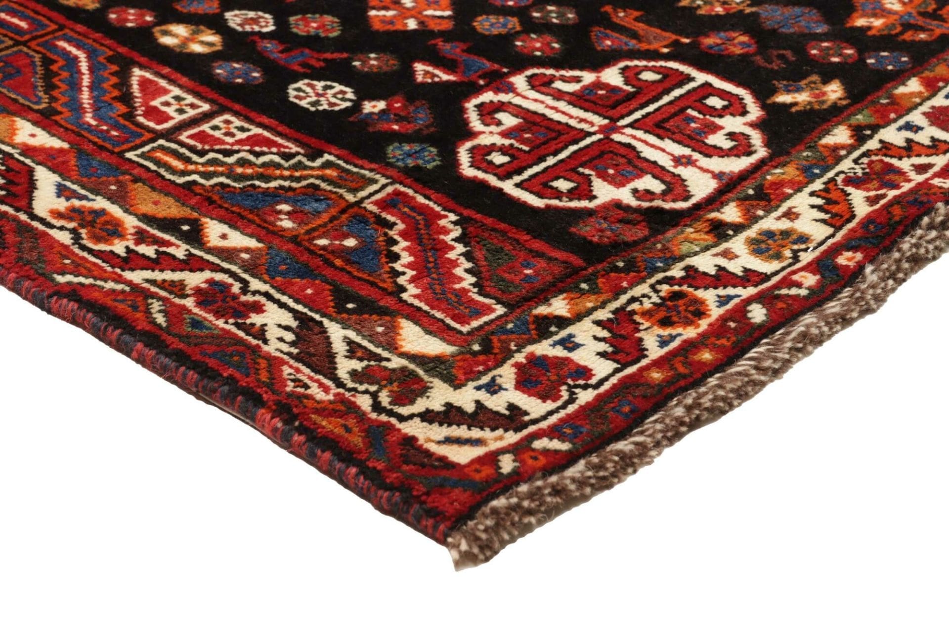 Handgeknüpfter Shiraz Perserteppich, 175 × 260 cm, Wolle