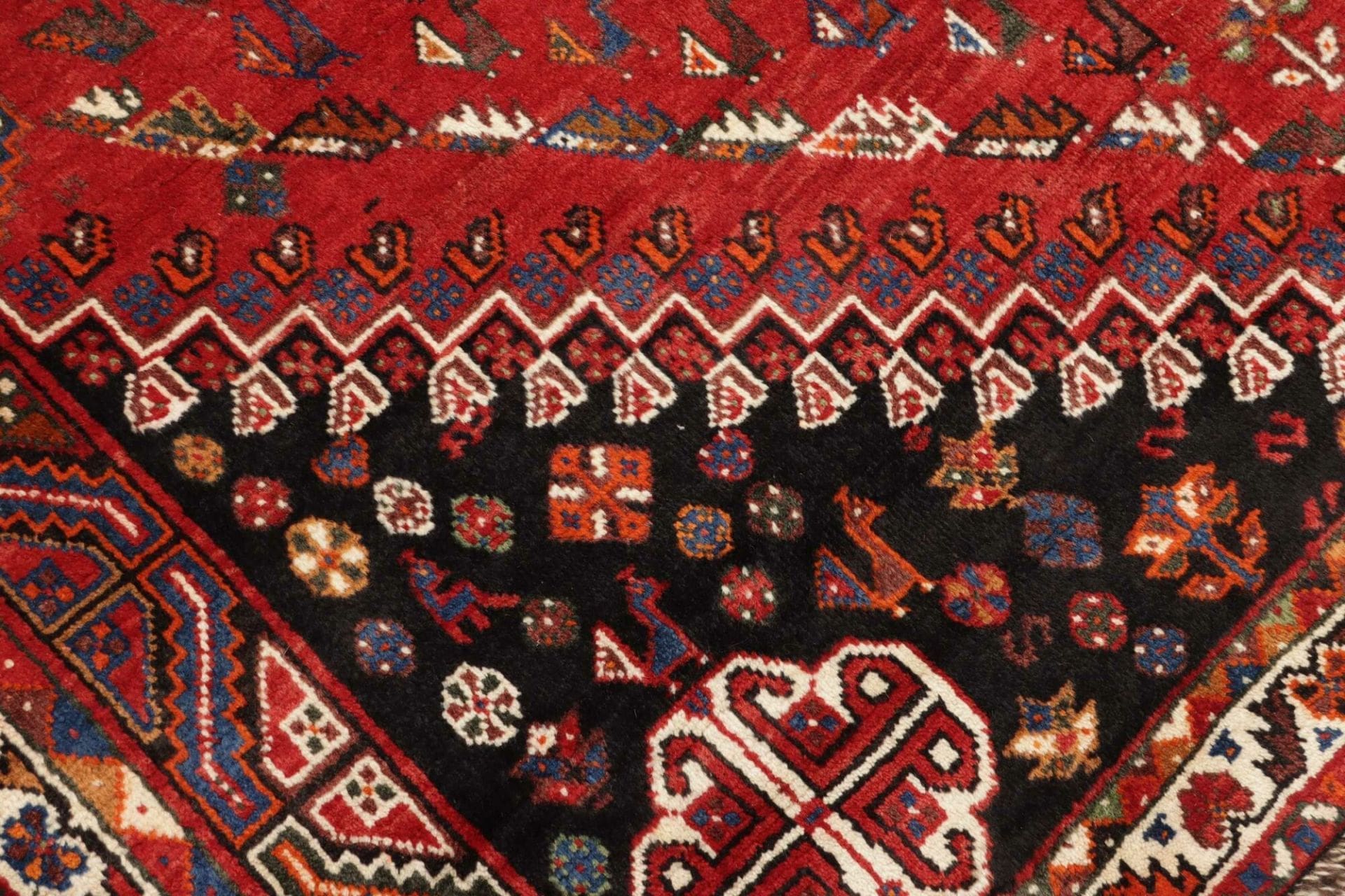 Handgeknüpfter Shiraz Perserteppich, 175 × 260 cm, Wolle