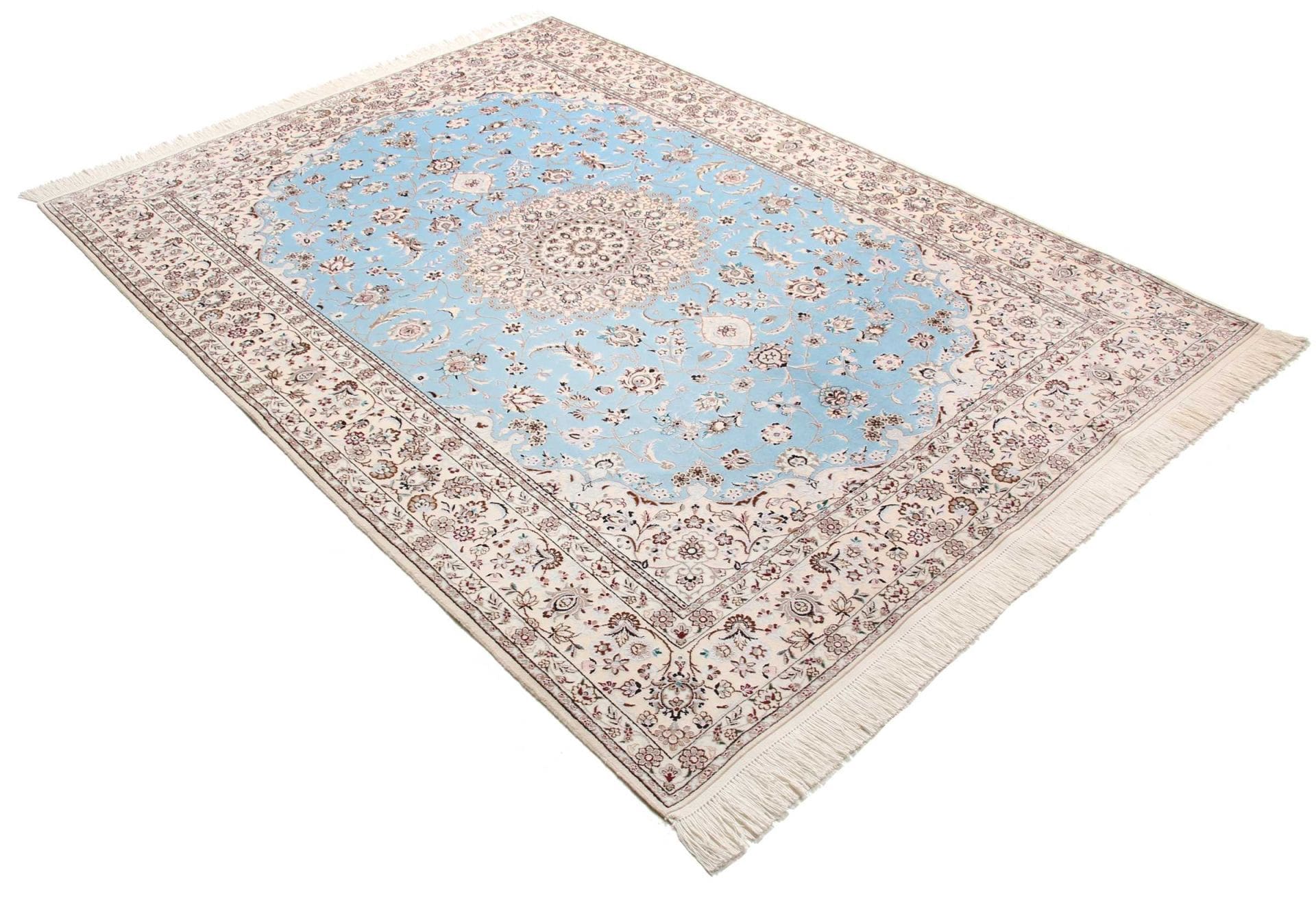 nain-teppich-163-x-222-cm-florale-muster-handgeknupft-perserteppich-2 Nain Perserteppich aus Iran, 163 × 222 cm