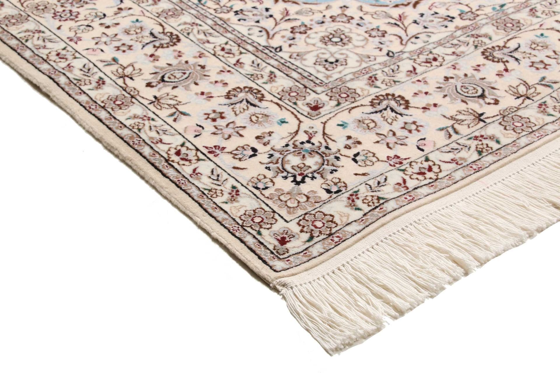 nain-teppich-163-x-222-cm-florale-muster-handgeknupft-perserteppich-4 Nain Perserteppich aus Iran, 163 × 222 cm