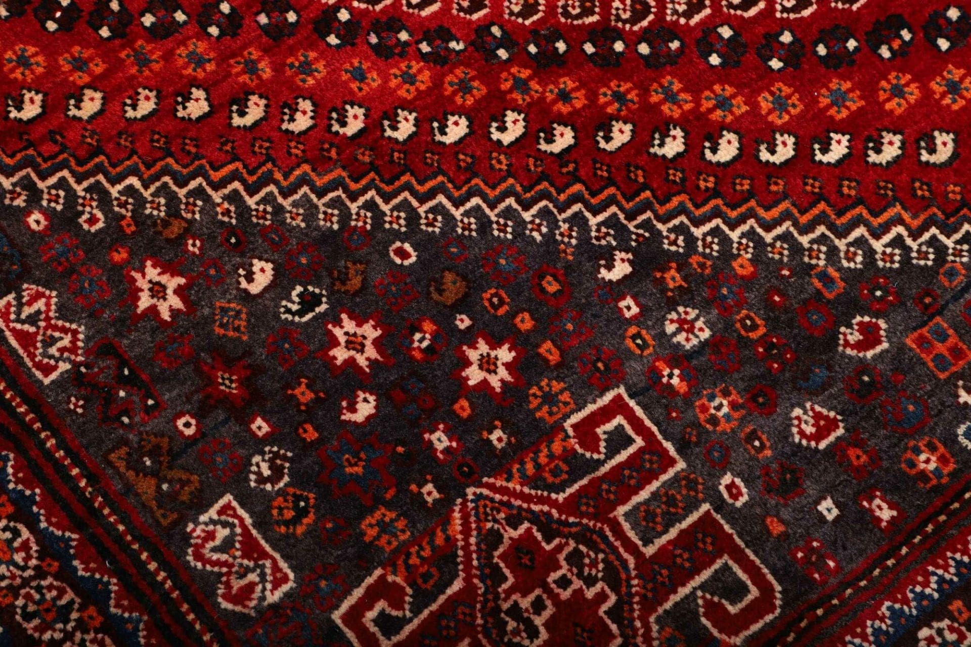 Handgeknüpfter Shiraz Perserteppich, 173 × 249 cm, Wolle