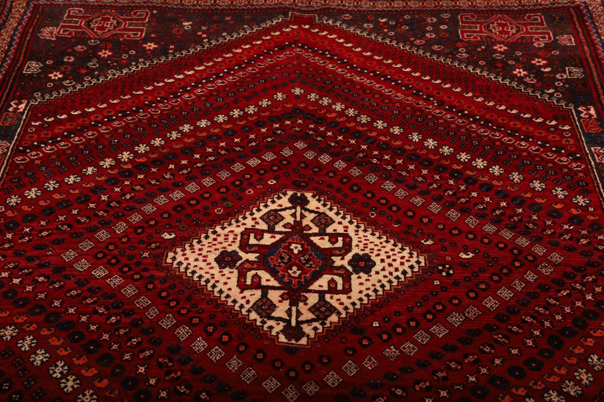 Handgeknüpfter Shiraz Perserteppich, 173 × 249 cm, Wolle