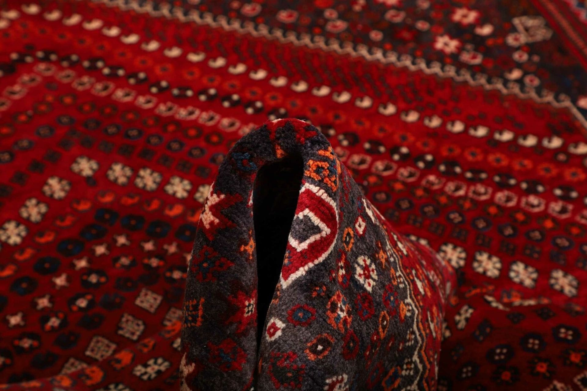 Handgeknüpfter Shiraz Perserteppich, 173 × 249 cm, Wolle