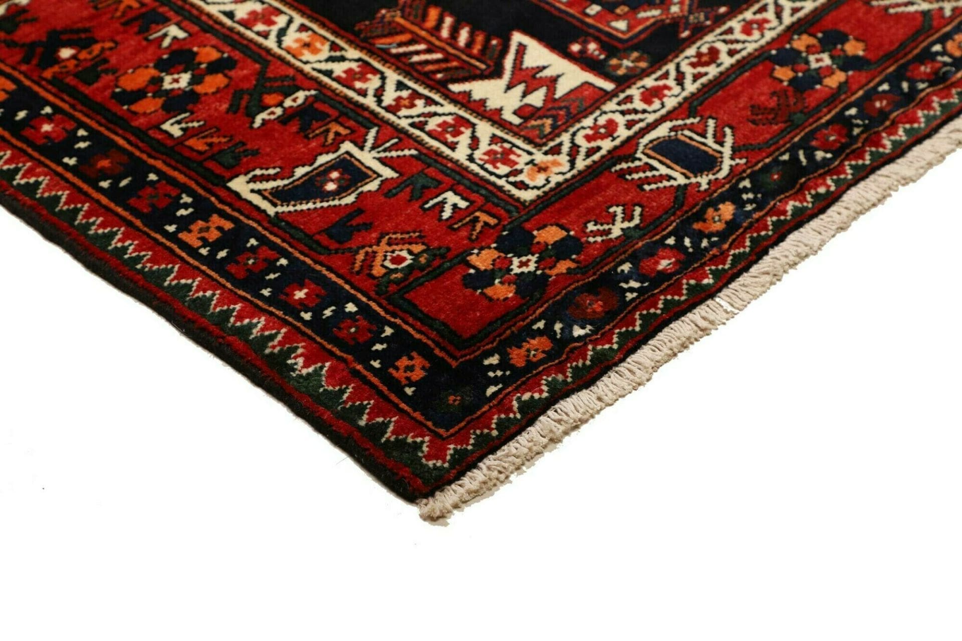 Handgeknüpfter Hamadan Herati Perserteppich, 155 × 216 cm, Wolle