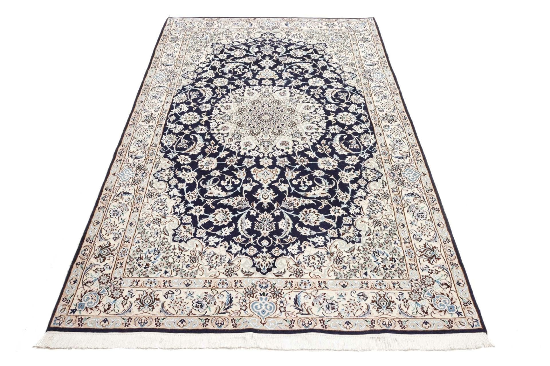Handgeknüpfter Nain Perserteppich, 146 × 235 cm, Wolle