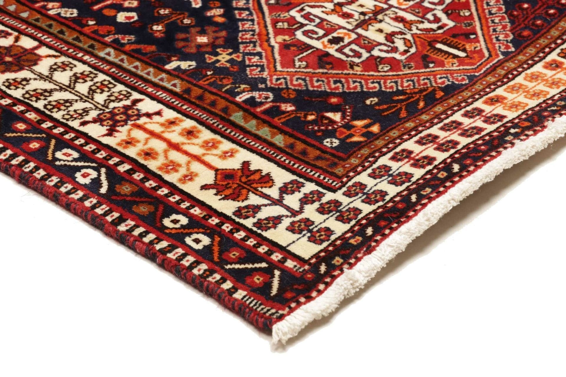 Shiraz Perserteppich 163 × 258 cm aus Wolle, handgeknüpft