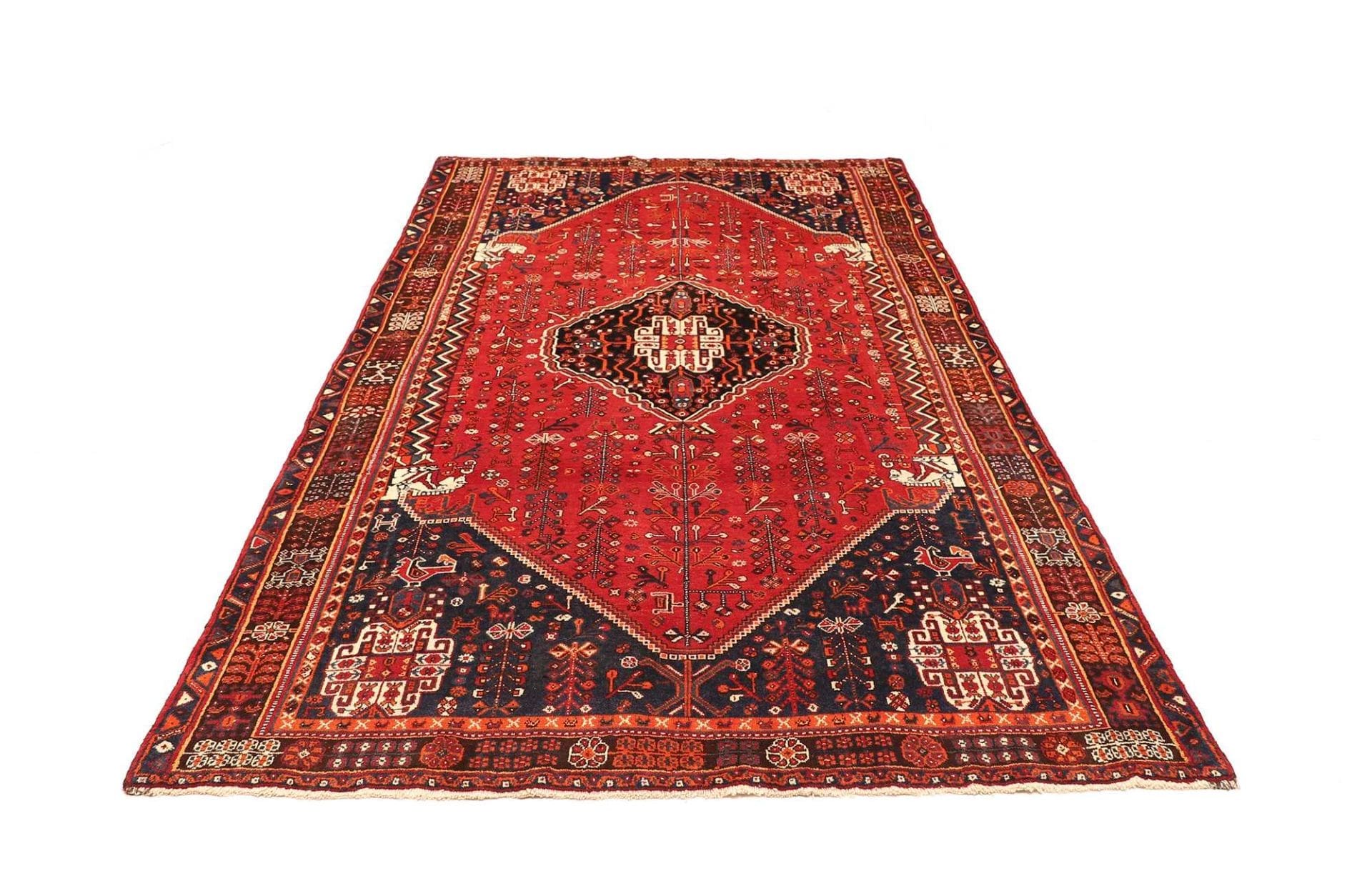 Handgeknüpfter Shiraz Perserteppich 163 × 260 cm