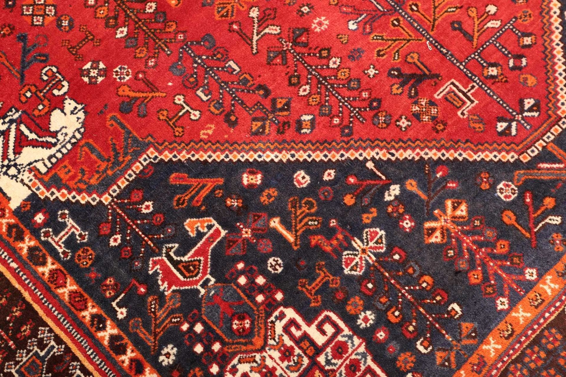 Handgeknüpfter Shiraz Perserteppich 163 × 260 cm