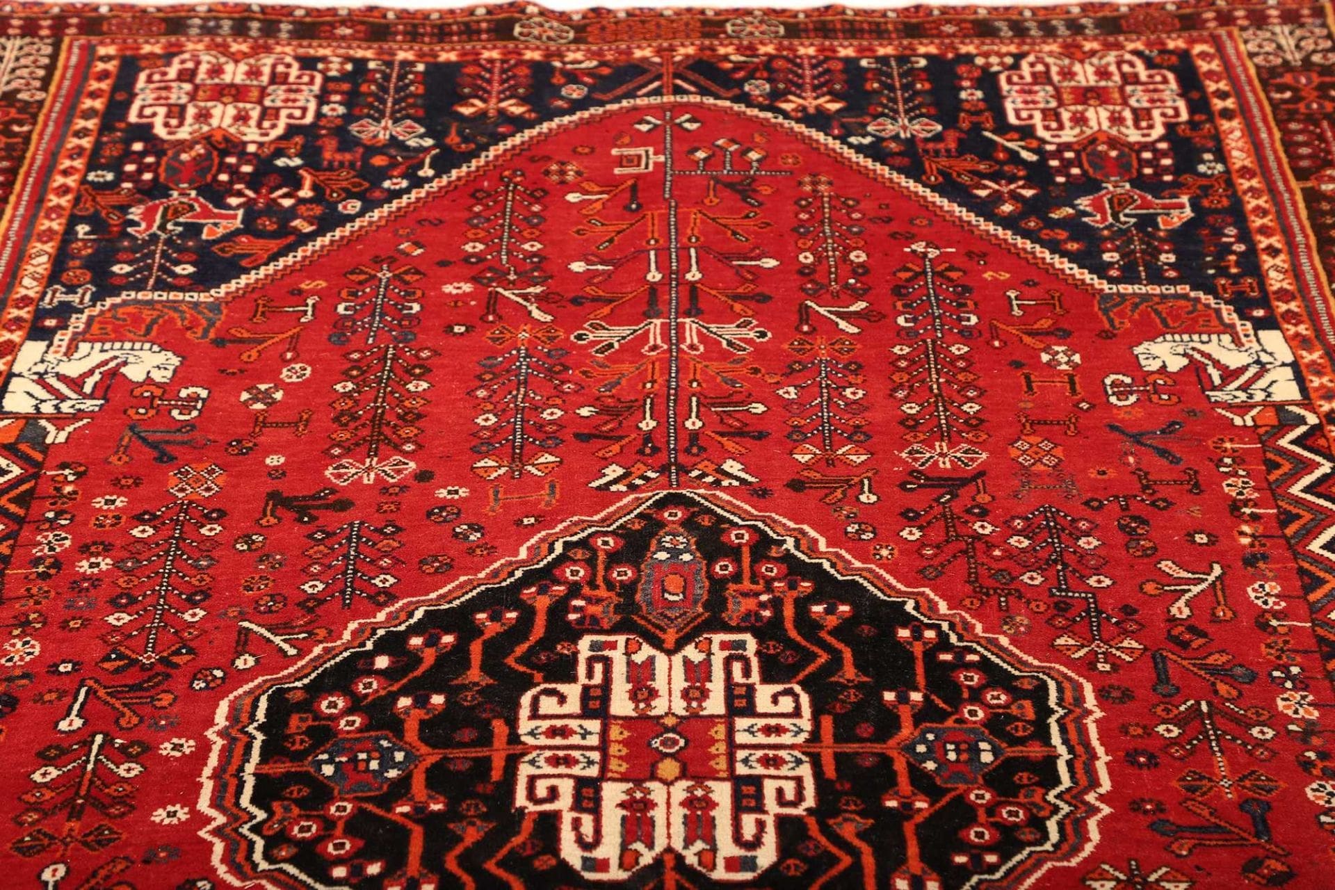 Handgeknüpfter Shiraz Perserteppich 163 × 260 cm