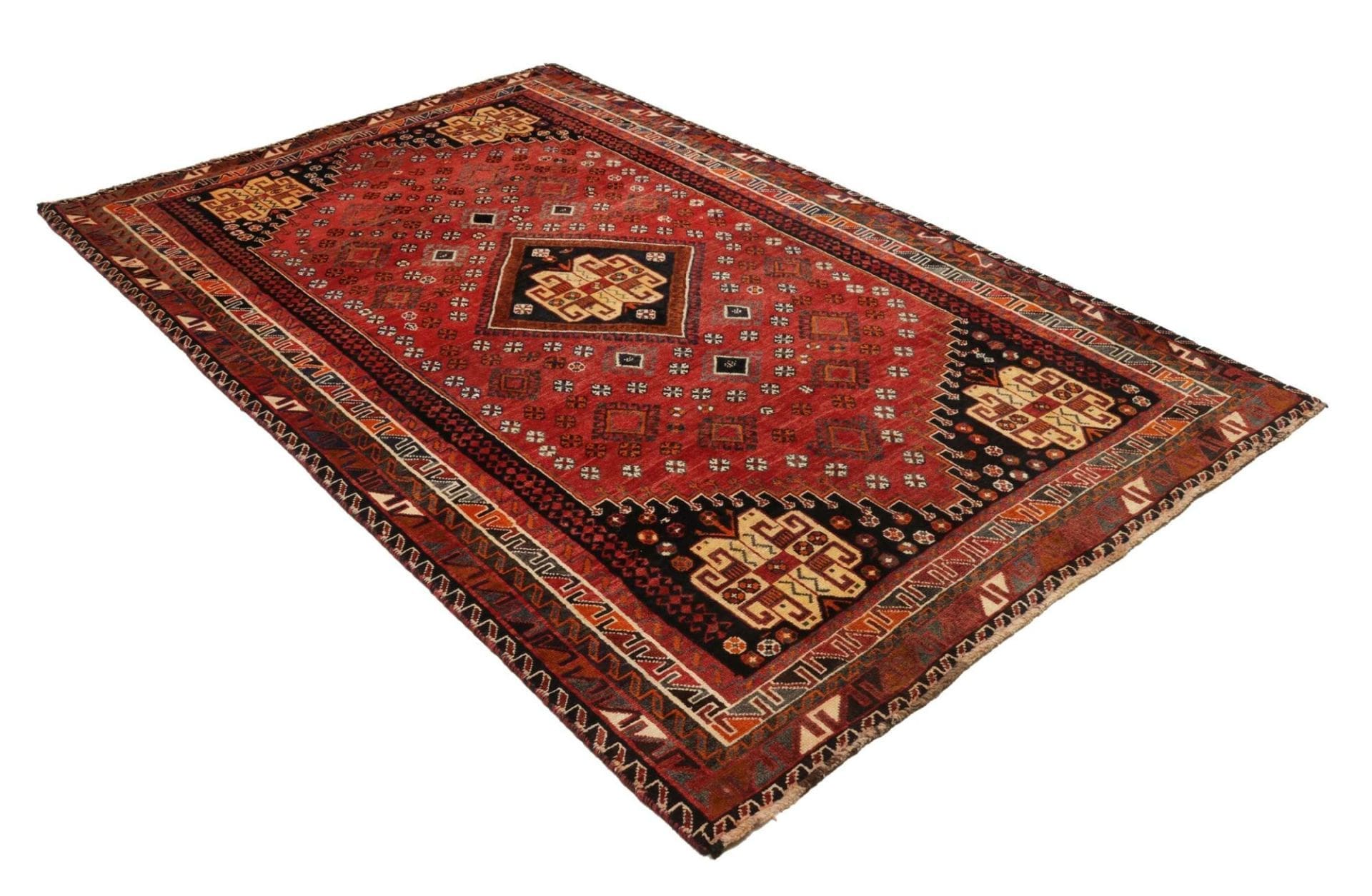 Qashqai Perserteppich 163 × 260 cm aus Wolle, handgeknüpft
