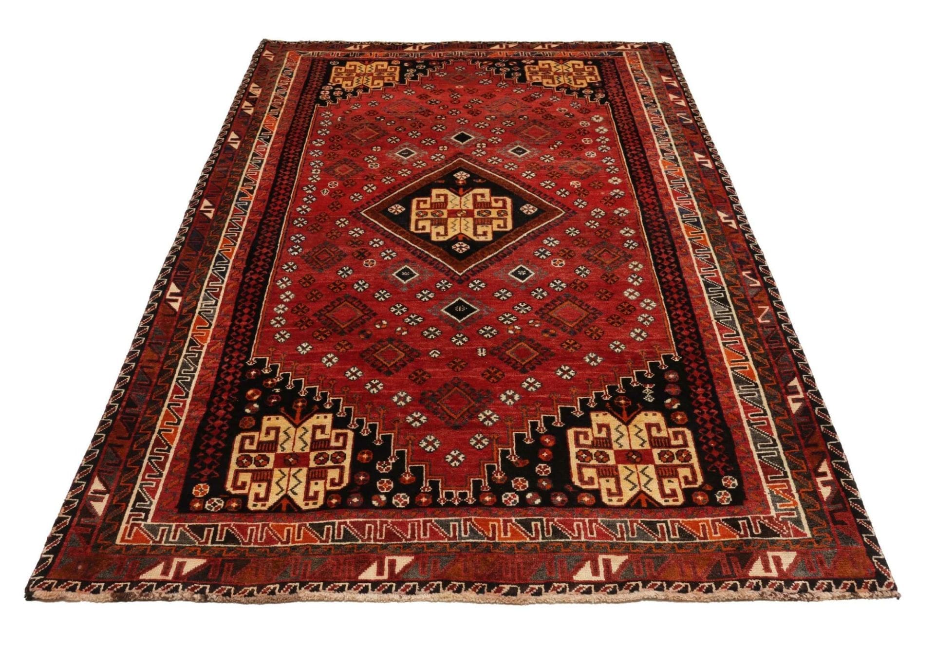 Qashqai Perserteppich 163 × 260 cm aus Wolle, handgeknüpft