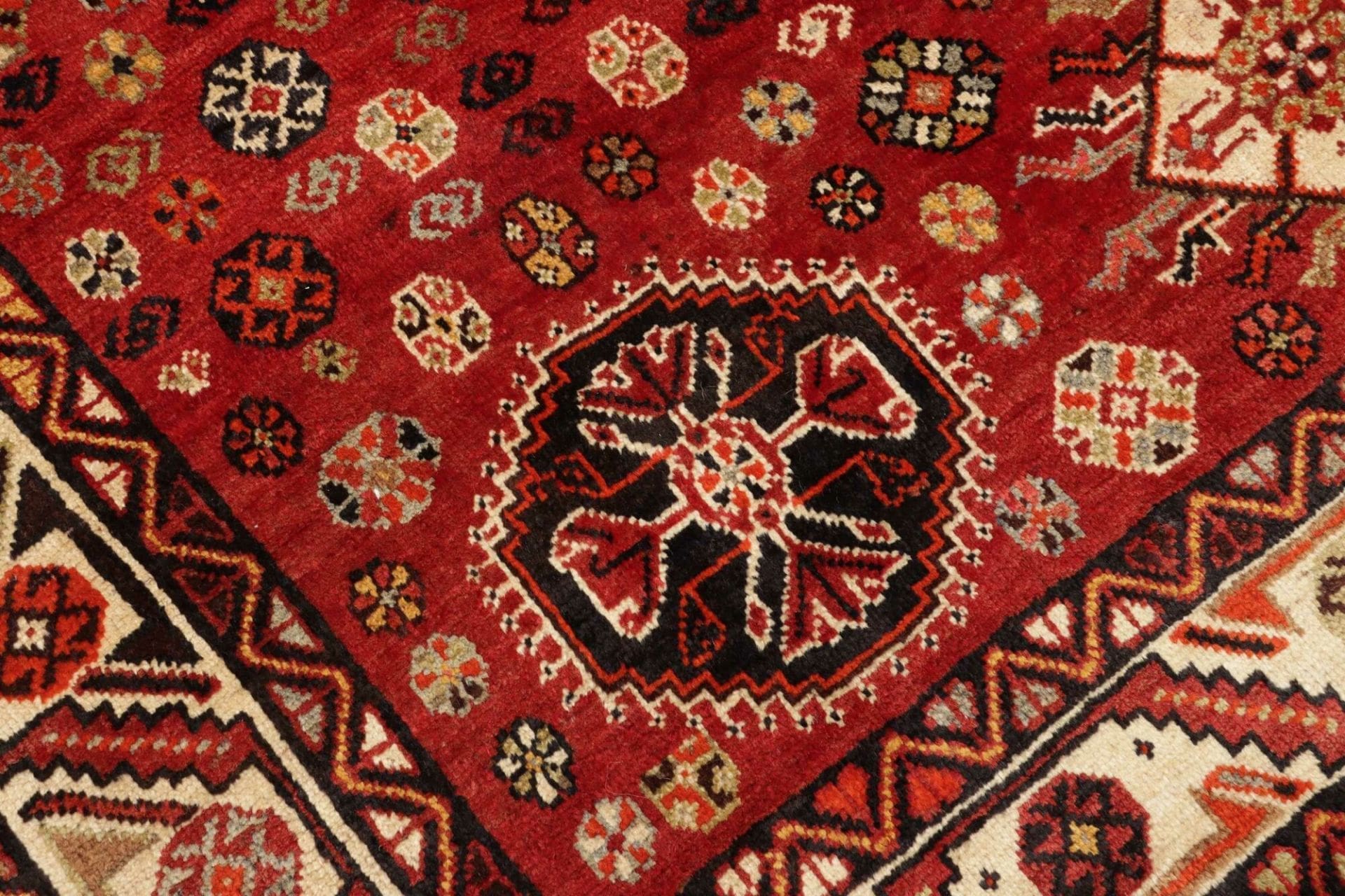 Handgeknüpfter Shiraz Perserteppich, 163 × 270 cm, Wolle