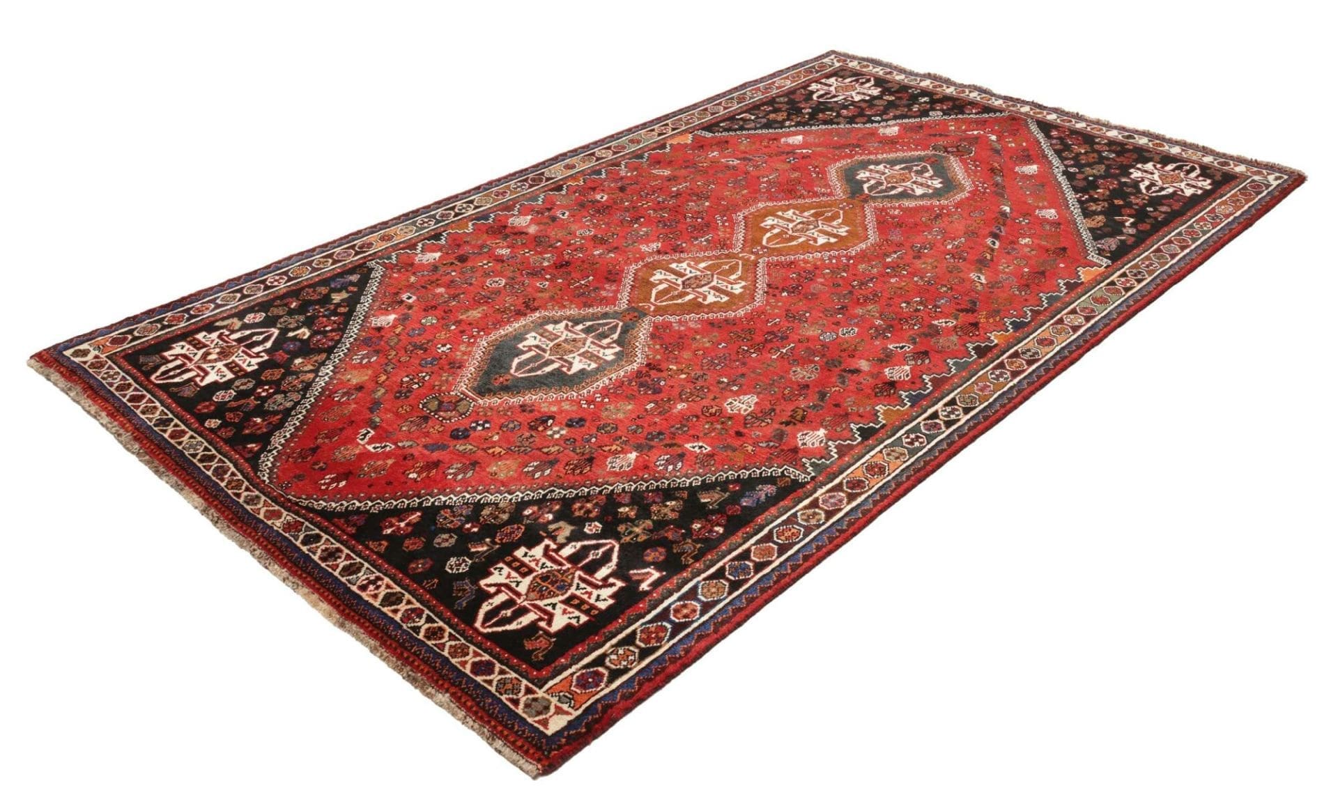 Handgeknüpfter Shiraz Perserteppich 166 × 275 cm