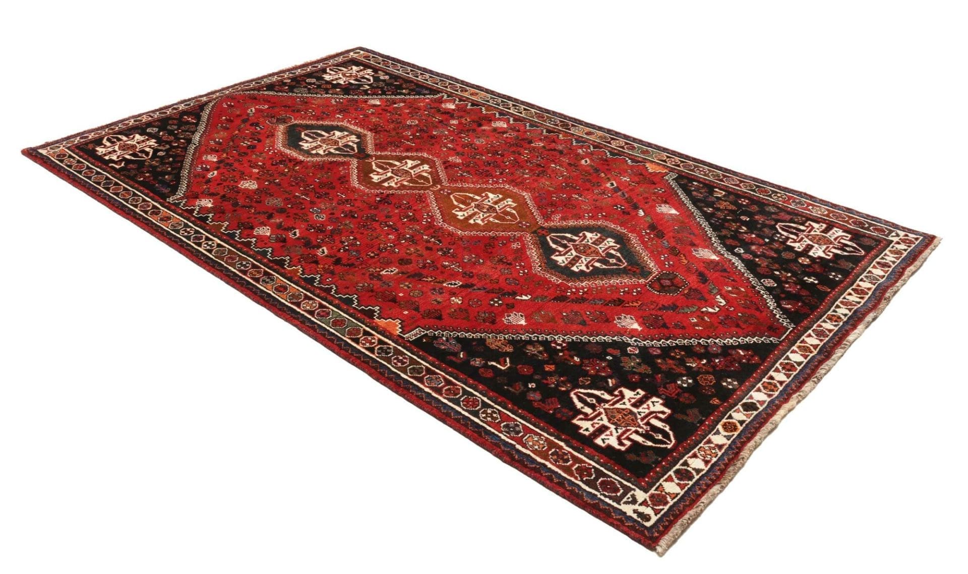 Handgeknüpfter Shiraz Perserteppich 166 × 275 cm